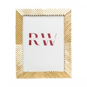 Cornice Portafoto Romimex Dorato Resina 15 x 20 x 2 cm