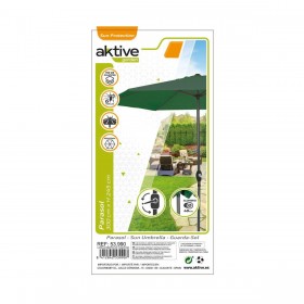 Ombrellone Aktive 300 x 245 x 300 cm Alluminio Verde