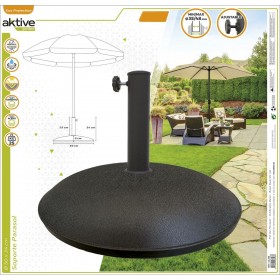 Base per Ombrellone Aktive 50 x 34 x 50 cm Cemento Acciaio