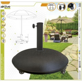 Base per Ombrellone Aktive 50 x 34 x 50 cm Cemento Acciaio