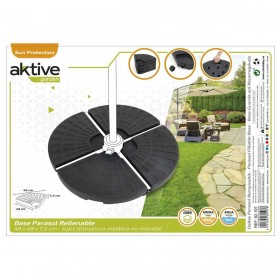 Base per Ombrellone Aktive 48 x 7,5 x 48 cm Plastica