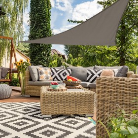 Vela parasole Aktive Grigio 360 x 0,5 x 360 cm Triangolare (6 Unità)
