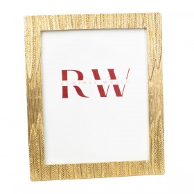 Cornice Portafoto Romimex Dorato Resina 20 x 25 x 2 cm