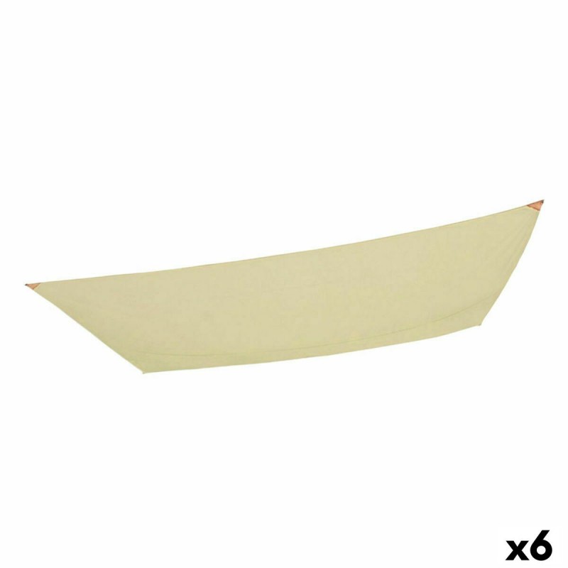 Vela parasole Aktive Crema 200 x 0,5 x 300 cm Rettangolare (6 Unità)