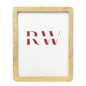 Cornice Portafoto Romimex Dorato Resina 20 x 25 x 2 cm