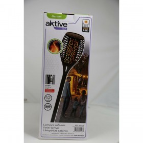 Set di picchetti solari da giardino Aktive 51 Plastica 11 x 77,5 x 11 cm (4 Unità)