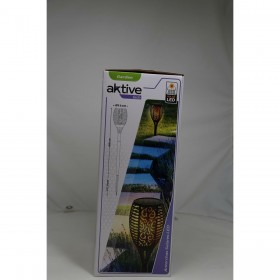 Set di picchetti solari da giardino Aktive 51 Plastica 11 x 77,5 x 11 cm (4 Unità)
