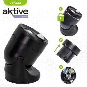 Luce LED con Sensore di Movimento Aktive Plastica 10,5 x 12,5 x 13,5 cm (12 Unità)