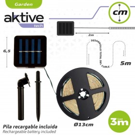 Striscia di luci Aktive LED Multicolore Giardino 3 m (6 Unità)