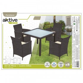Tavolo con 4 sedie Aktive