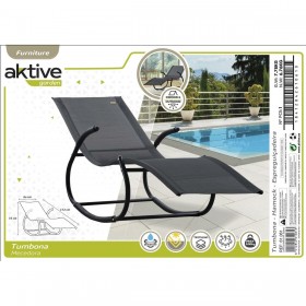 Lettino Aktive 172 x 75 x 53 cm Nero