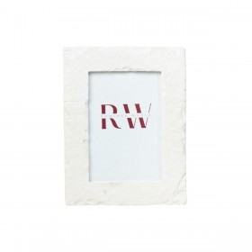 Cornice Portafoto Romimex Bianco Resina 10 x 15 x 2 cm