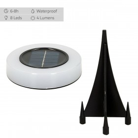 Set di picchetti solari da giardino Aktive 4 Pezzi ABS 10,5 x 12,5 x 10,5 cm (6 Unità)