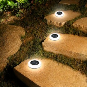 Set di picchetti solari da giardino Aktive 4 Pezzi ABS 10,5 x 12,5 x 10,5 cm (6 Unità)