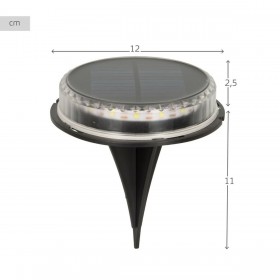 Set di picchetti solari da giardino Aktive 2 Pezzi Plastica 12 x 13,5 x 12 cm (6 Unità)