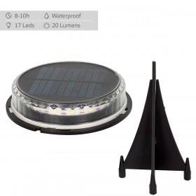 Set di picchetti solari da giardino Aktive 2 Pezzi Plastica 12 x 13,5 x 12 cm (6 Unità)