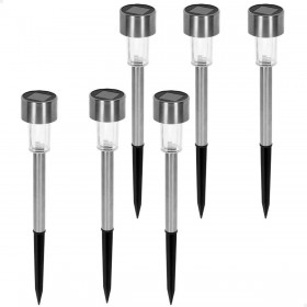 Set di picchetti solari da giardino Aktive 6 Pezzi Plastica 5,5 x 36 x 5,5 cm (6 Unità)