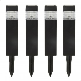 Set di picchetti solari da giardino Aktive 4 Pezzi Plastica 6 x 39,5 x 6 cm (4 Unità)