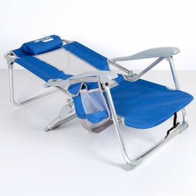Sedia da Spiaggia Aktive Azzurro Bianco 49 x 78 x 56 cm (2 Unità)