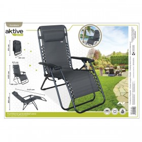 Lettino Aktive Grigio scuro 52 x 102 x 68 cm