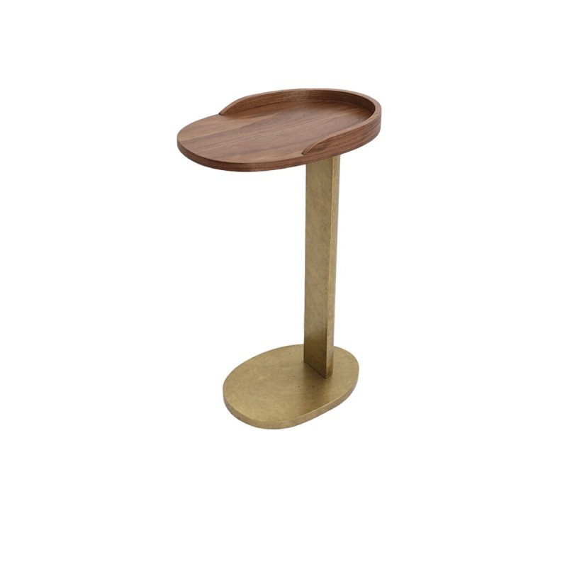 Tavolo aggiuntivo Romimex Naturale Metallo Legno MDF 38 x 41 x 27 cm