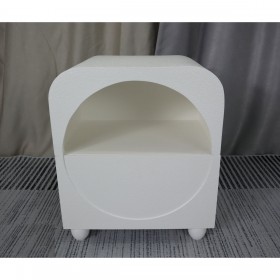 Tavolo aggiuntivo Romimex Bianco Legno MDF 40 x 48 x 30 cm