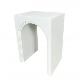 Tavolo aggiuntivo Romimex Bianco Legno MDF 40 x 55 x 30 cm