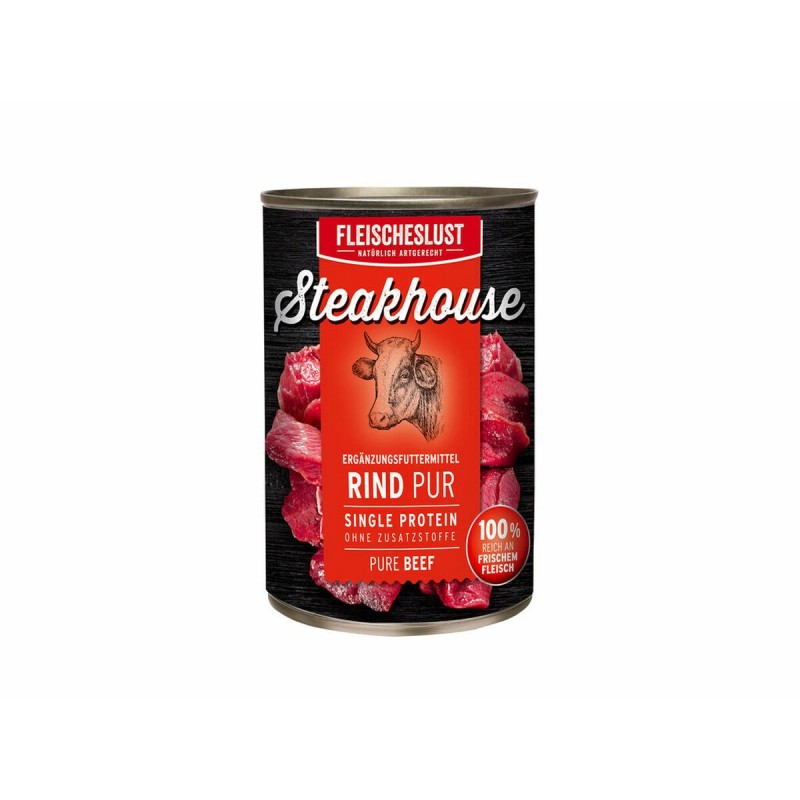 Cibo umido Fleischeslust Pure 400 gr Carne di vitello