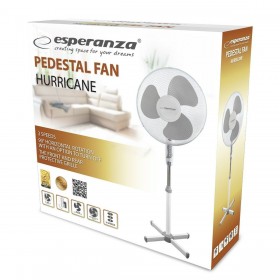 Ventilatore a Piantana Esperanza EHF001WE Bianco Grigio 50 W