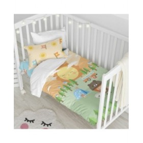 Set di copripiumino HappyFriday Happynois Camping Multicolore Culla Neonato 2 Pezzi
