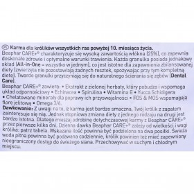 Mangime per Conigli Beaphar Vegetale Coniglio 1,5 Kg