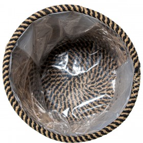 Set di vasi da fiori Alexandra House Living Marrone Rattan Fibra naturale 3 Pezzi