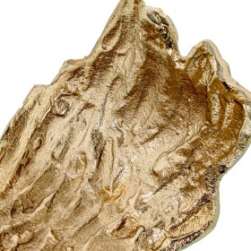 Statua Decorativa Alexandra House Living Dorato Astratto 25 x 12 x 20 cm