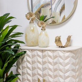 Vaso Alexandra House Living Dorato Cristallo 22 x 50 cm