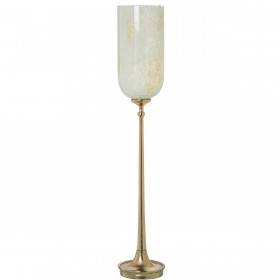 Portacandele Alexandra House Living Dorato Cristallo 15 x 86 x 15 cm