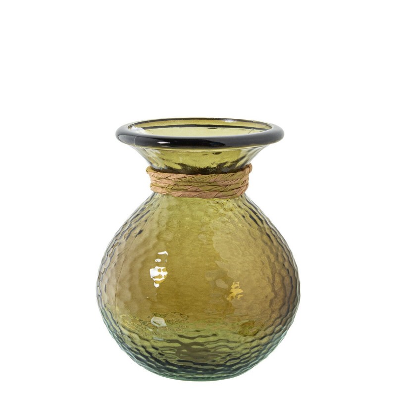 Vaso Alexandra House Living Marrone Cristallo 14 x 19 cm