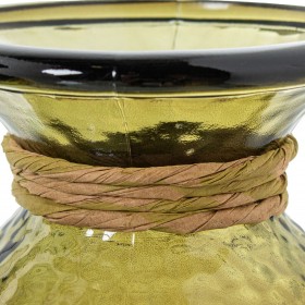 Vaso Alexandra House Living Marrone Cristallo 14 x 19 cm