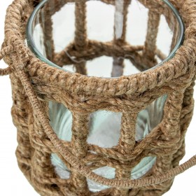 Portacandele Alexandra House Living Marrone Cristallo 10 x 11 x 10 cm