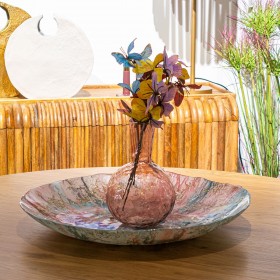 Vaso Alexandra House Living Rosa Cristallo 15 x 23 cm