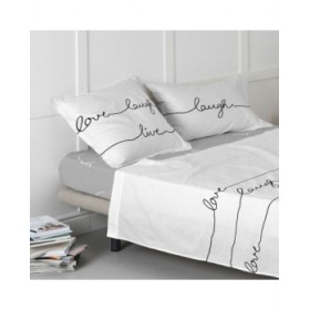 Lenzuolo con angoli aderenti HappyFriday BLANC Multicolore 28 x 2 x 38 cm