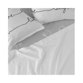 Lenzuolo con angoli aderenti HappyFriday BLANC Multicolore 28 x 2 x 38 cm