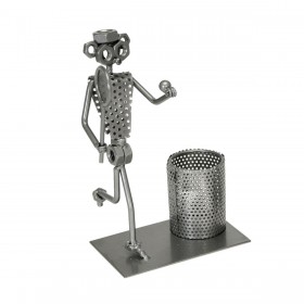 Statua Decorativa Alexandra House Living Metallo 21 x 13 x 8 cm