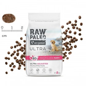 mangime VETEXPERT RAW PALEO Ultra Pork Medium & Large Puppy Maiale 10 kg
