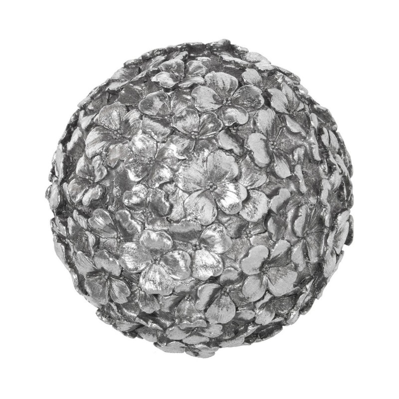 Sfera Decorativa Alexandra House Living Argentato Resina Plastica 9 x 9 x 9 cm