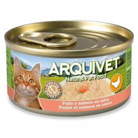 Cibo per gatti Arquivet Chicken in sauce with salmon Pollo 80 g