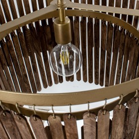 Lampadario Alexandra House Living Marrone Metallo