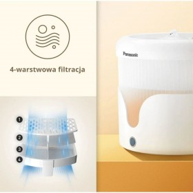 Fontana per Animali Domestici Panasonic CP-JNW01CW Bianco Plastica