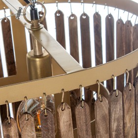 Lampadario Alexandra House Living Marrone Metallo