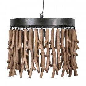 Lampadario Alexandra House Living Marrone Metallo