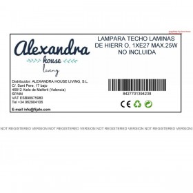 Lampadario Alexandra House Living Multicolore Metallo